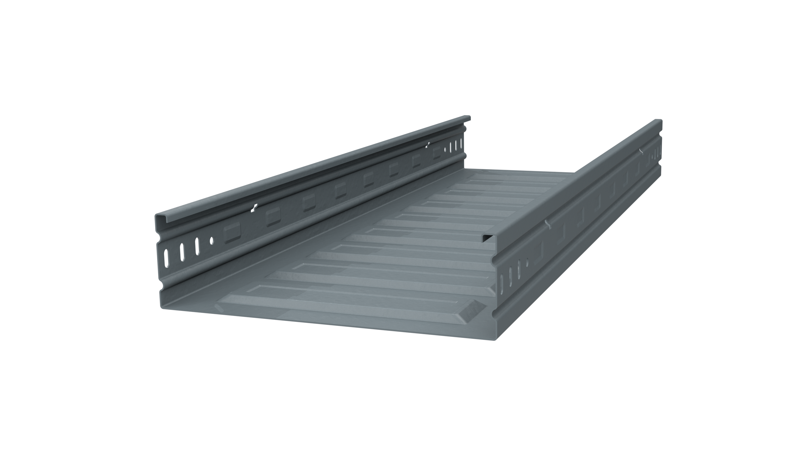 模壓增強(qiáng)底噴塑電纜橋架